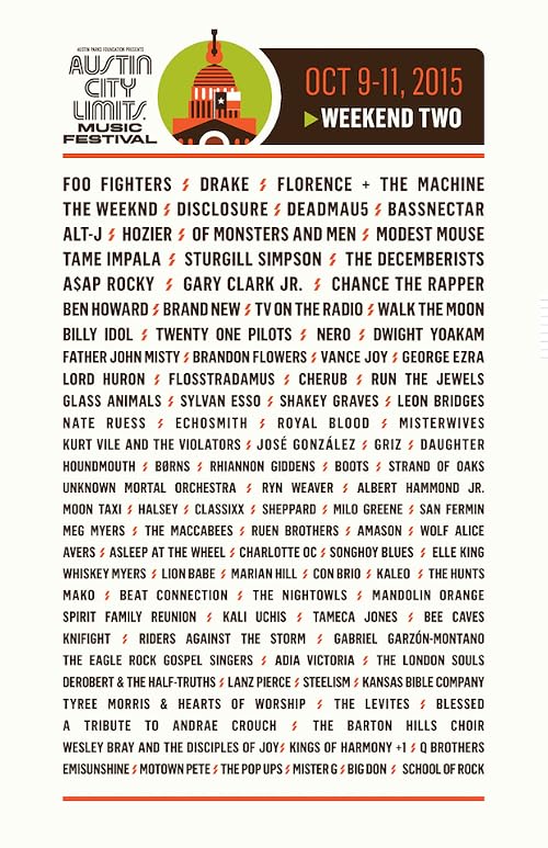 Austin City Limits Music Festival Live 2015