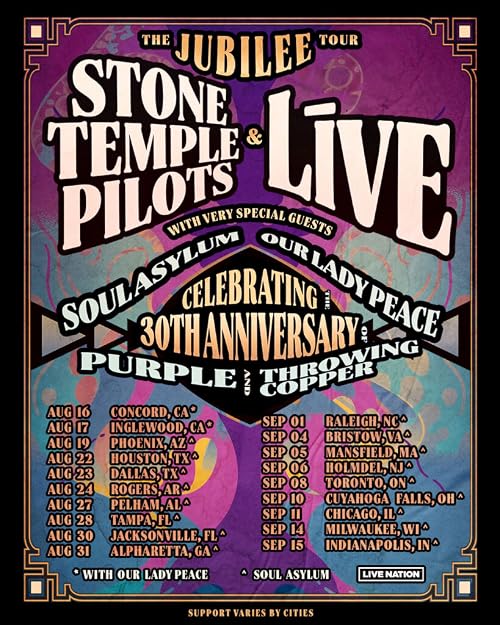 The Jubilee Tour with Stone Temple Pilots, Live & Soul Asylum