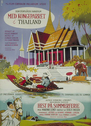 Med kongeparret i Thailand