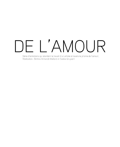 De l'amour