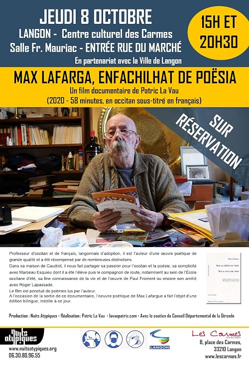 Max Lafarga, enfachilhat de poësia