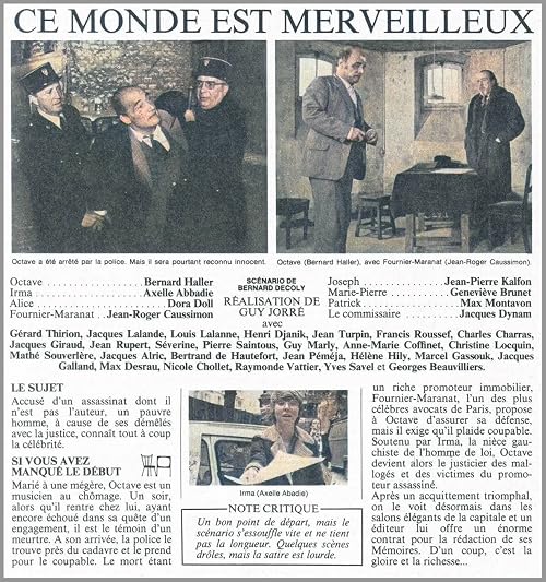 Ce monde est merveilleux