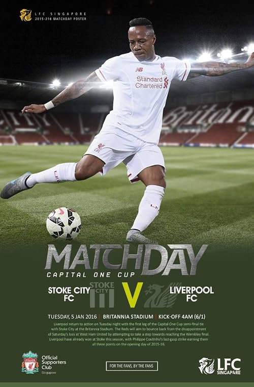 Carling Cup 2015/2016 Semi-Final Stoke City vs Liverpool FC