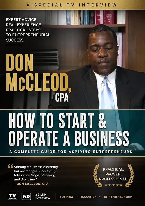 Don McCleod CPA How to Start and Operate a Business