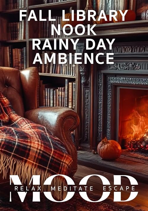 Fall Library Nook Rainy Day Ambience: Mood - Relax, Meditate, Escape