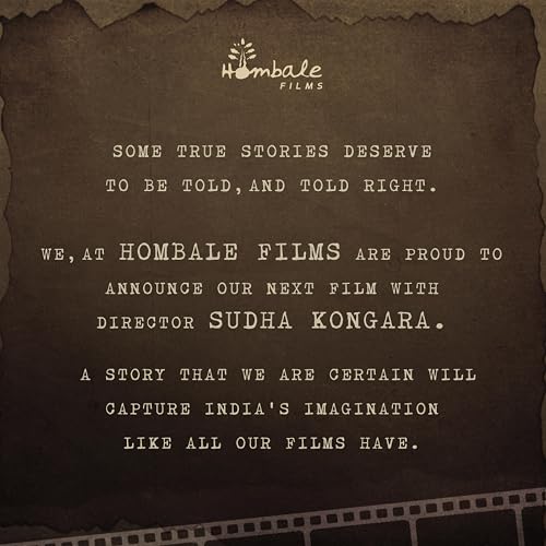 Sudha Kongara and Hombale Films