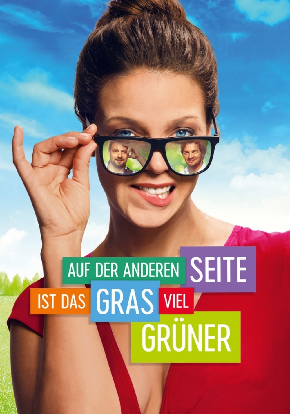 Auf der anderen Seite ist das Gras viel grüner