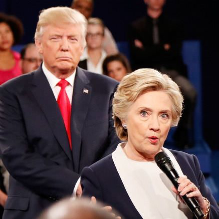 Trump Stalks Hillary