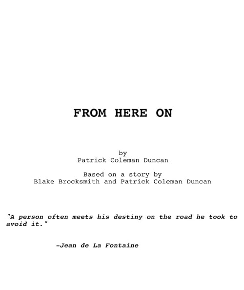 From Here On