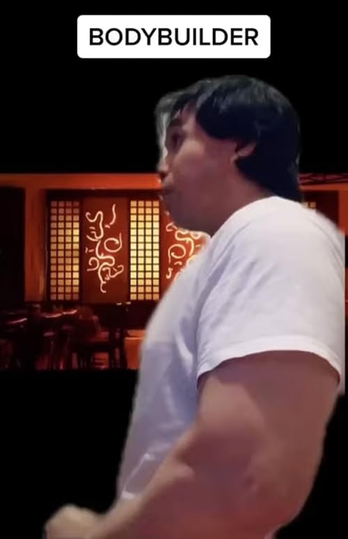 Eating out in the restaurant with bodybuilding and fitness friends after a workout be like