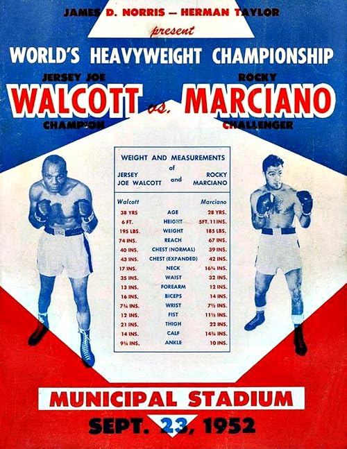 Rocky Marciano vs. Jersey Joe Walcott for the Heavyweight Championship of the World
