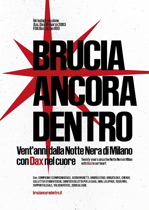 Brucia ancora dentro: Vent'anni dalla notte nera di Milano, con Dax nel cuore