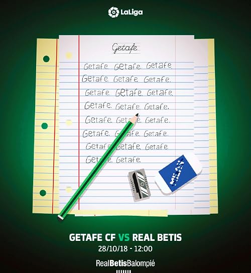 Laliga 10. Matchday Getafe CF vs Real Betis Balompié