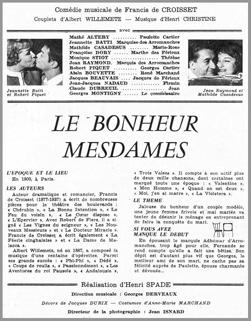 Le Bonheur mesdames