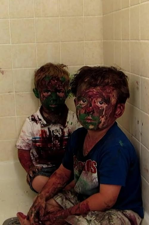 Adorable Kids Caught by Dad After Painting Themselves