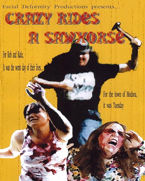 Crazy Rides a Sawhorse