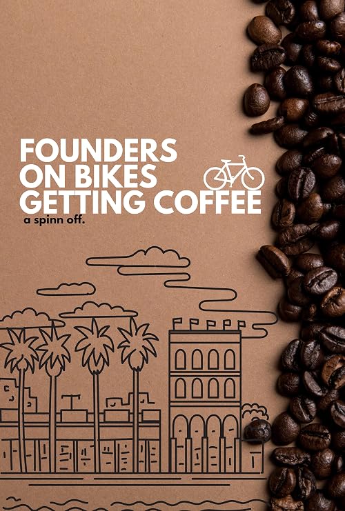 Founders on bikes getting coffee