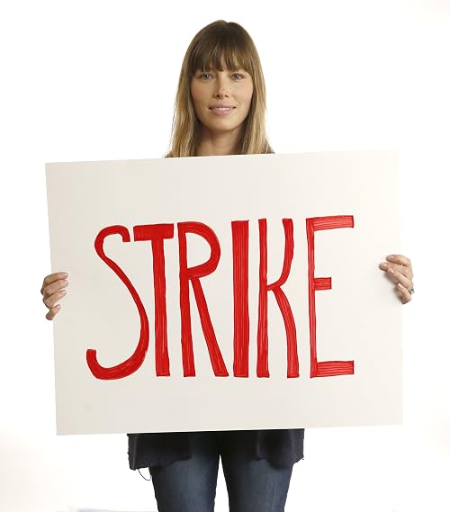 Jason Bateman, Jessica Biel, and Josh Gad Support the Strike!