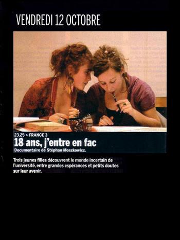 18 ans j'entre à la fac (Les étudiants)