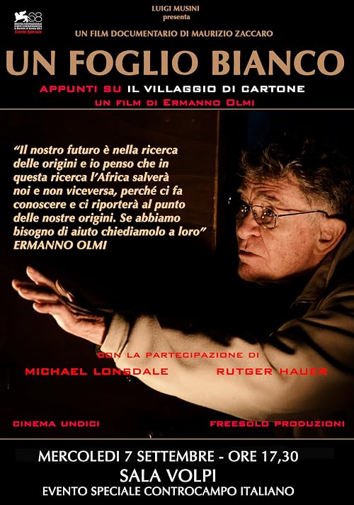 Un foglio bianco - Appunti su 'Il villaggio di cartone'
