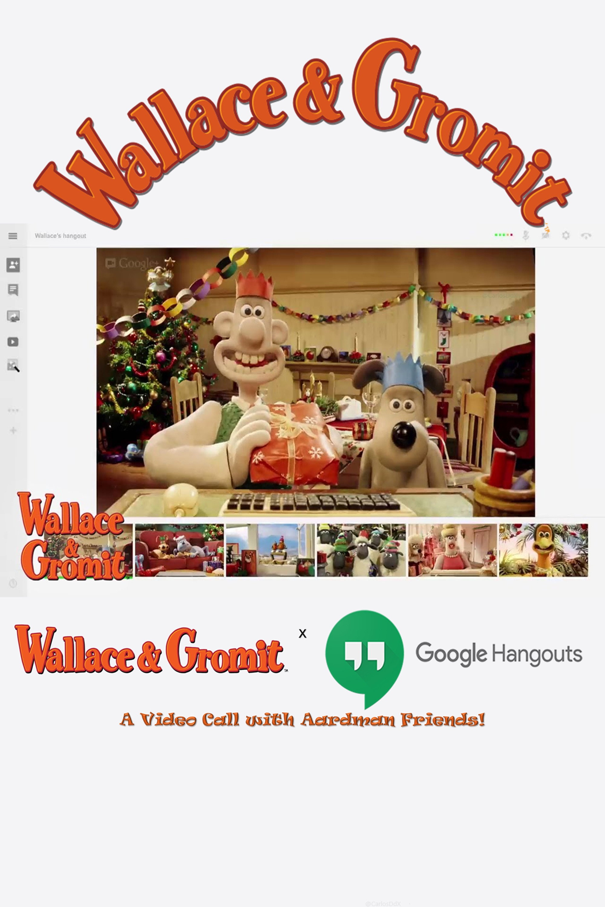 Google Hangout Wallace & Gromit
