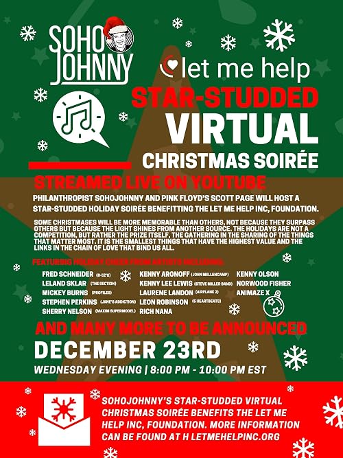 SohoJohnny's Let Me Help Star Studded Virtual Christmas Soiree