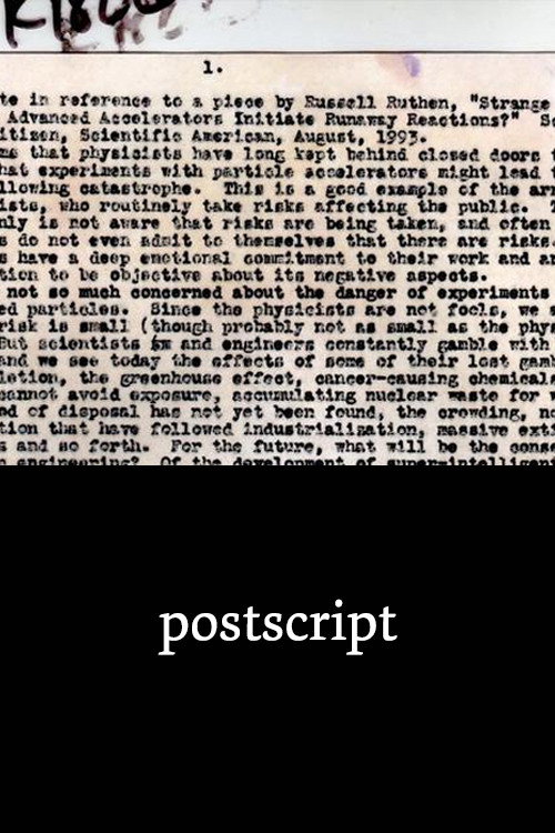 Postscript