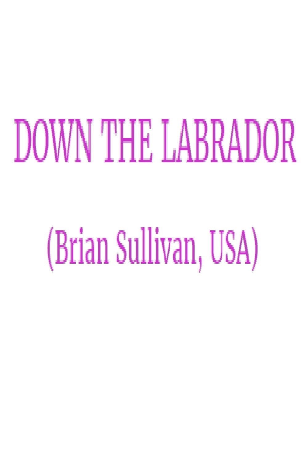 Down the Labrador