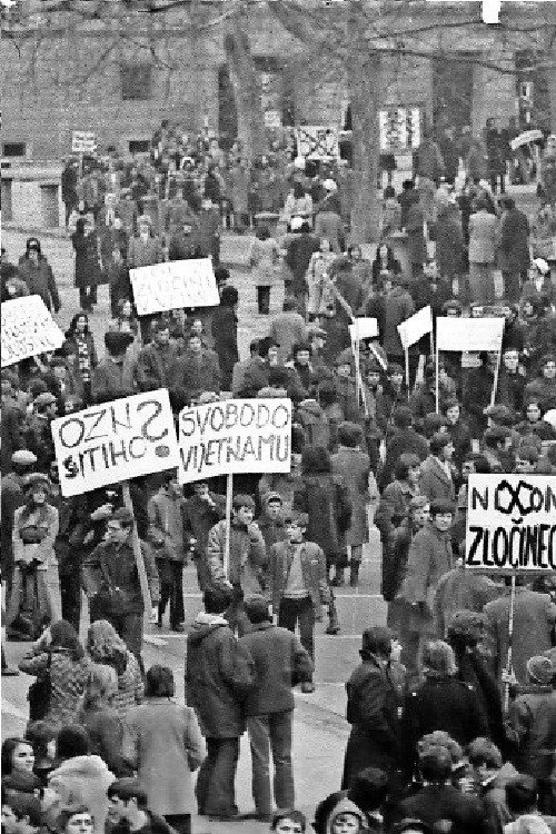 Študentske demonstracije 6.6.1968 v Ljubljani
