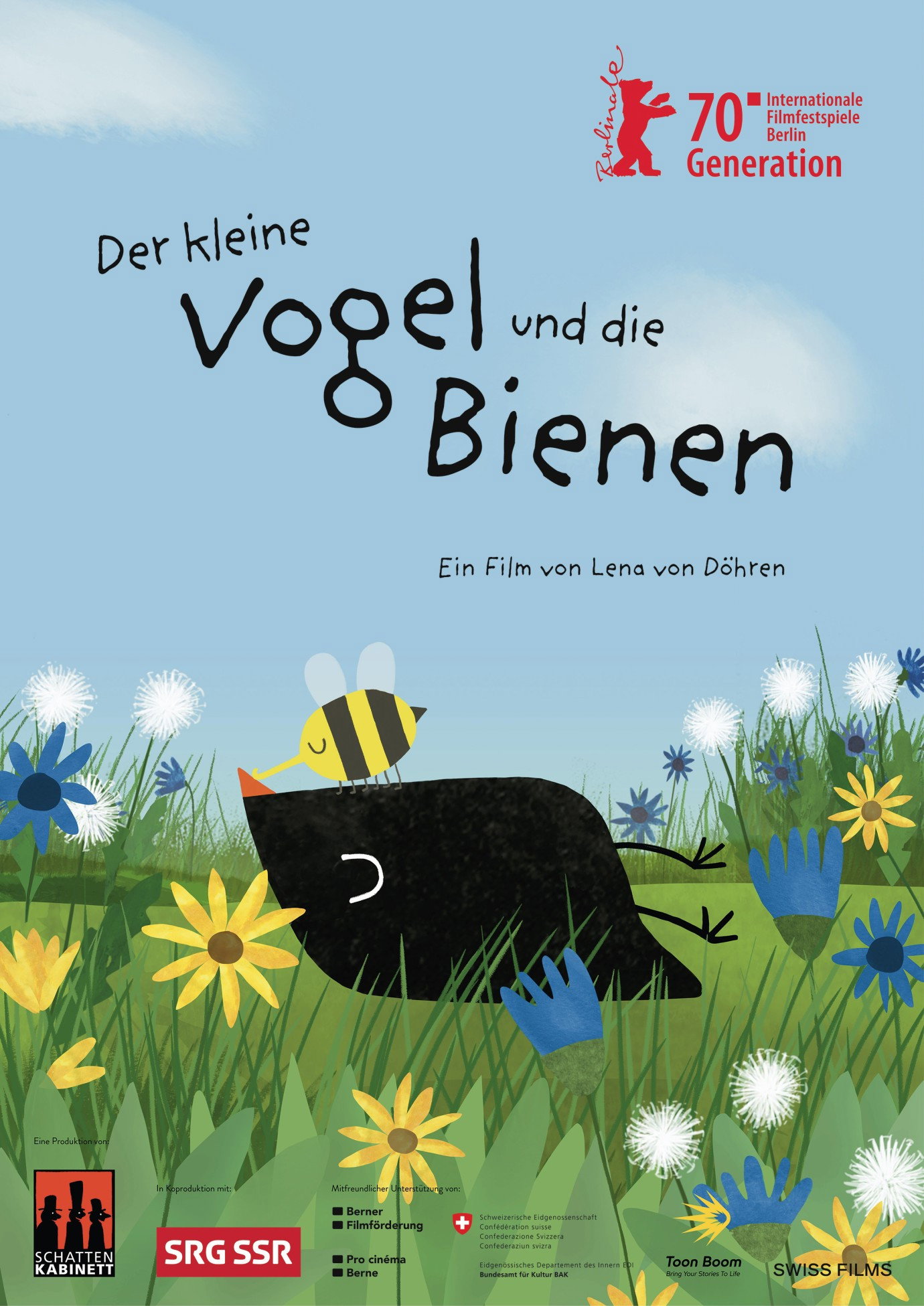 Der kleine Vogel und die Bienen
