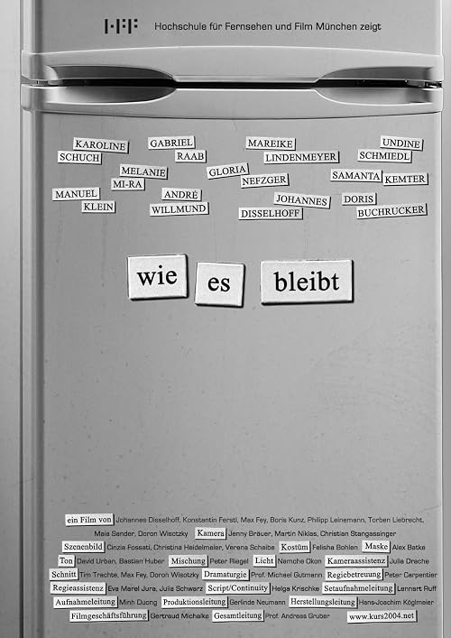 Wie es bleibt