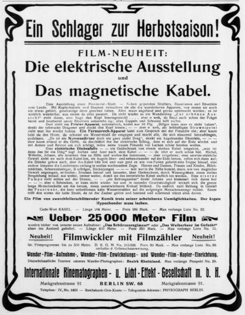 Die elektrische Ausstellung und das magnetische Kabel