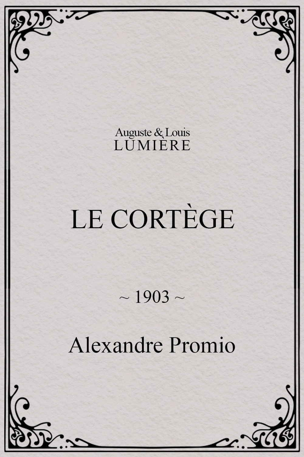 Le cortège