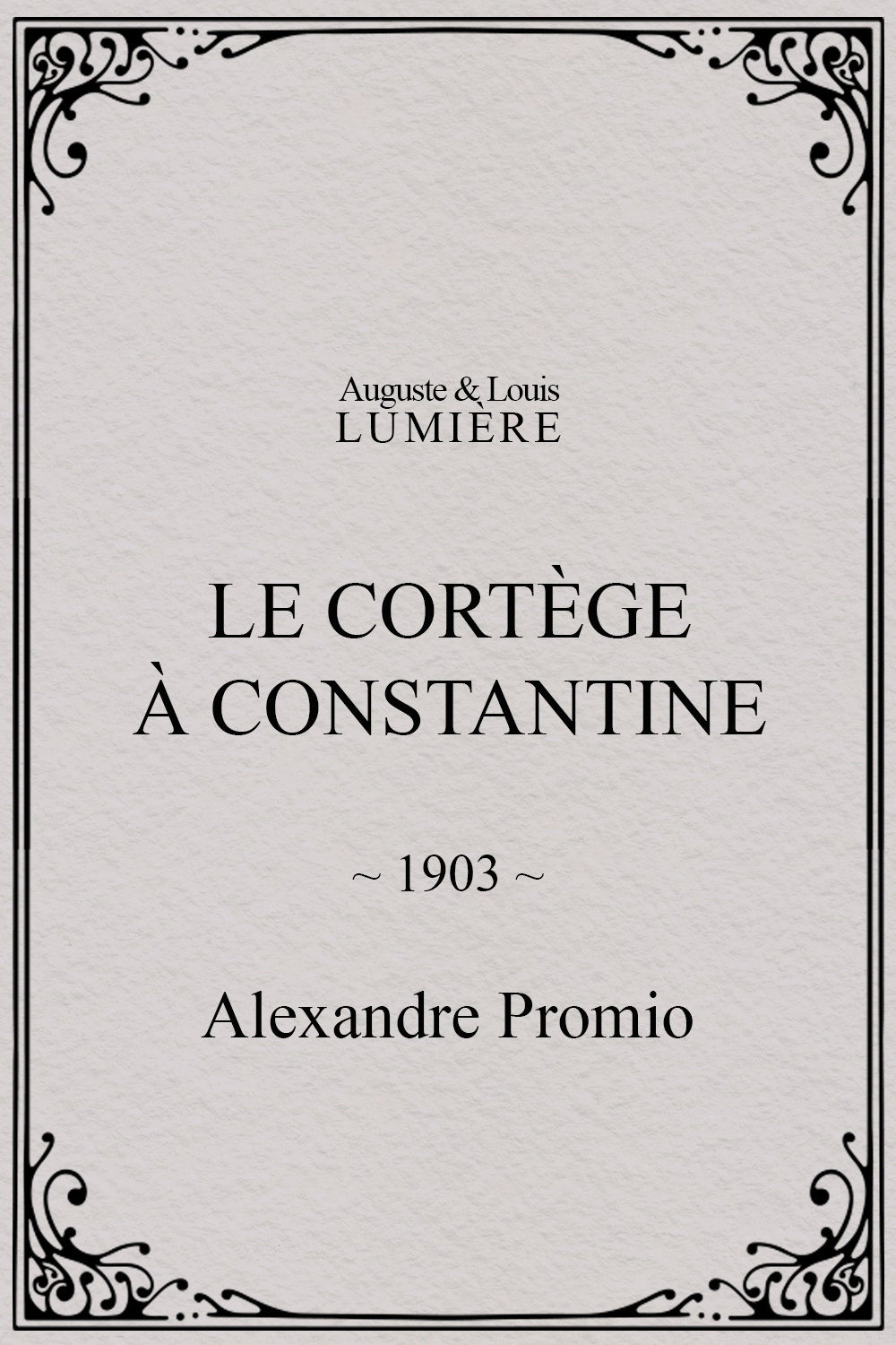 Le cortège à Constantine