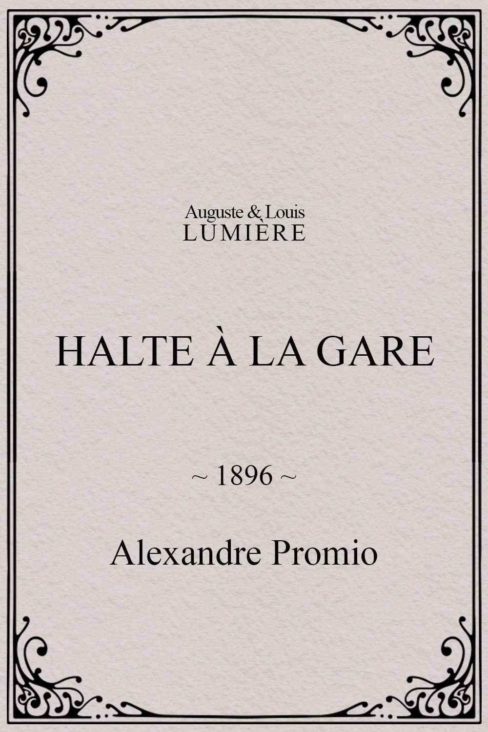 Halte à la gare