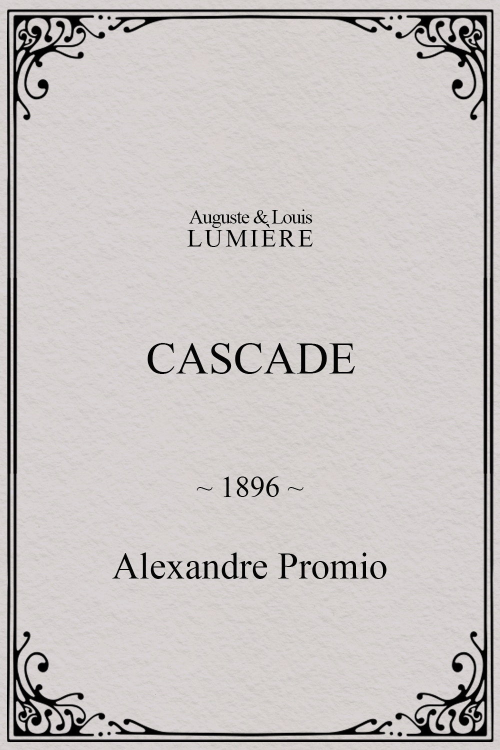 La Cascade, Exposition de Genève