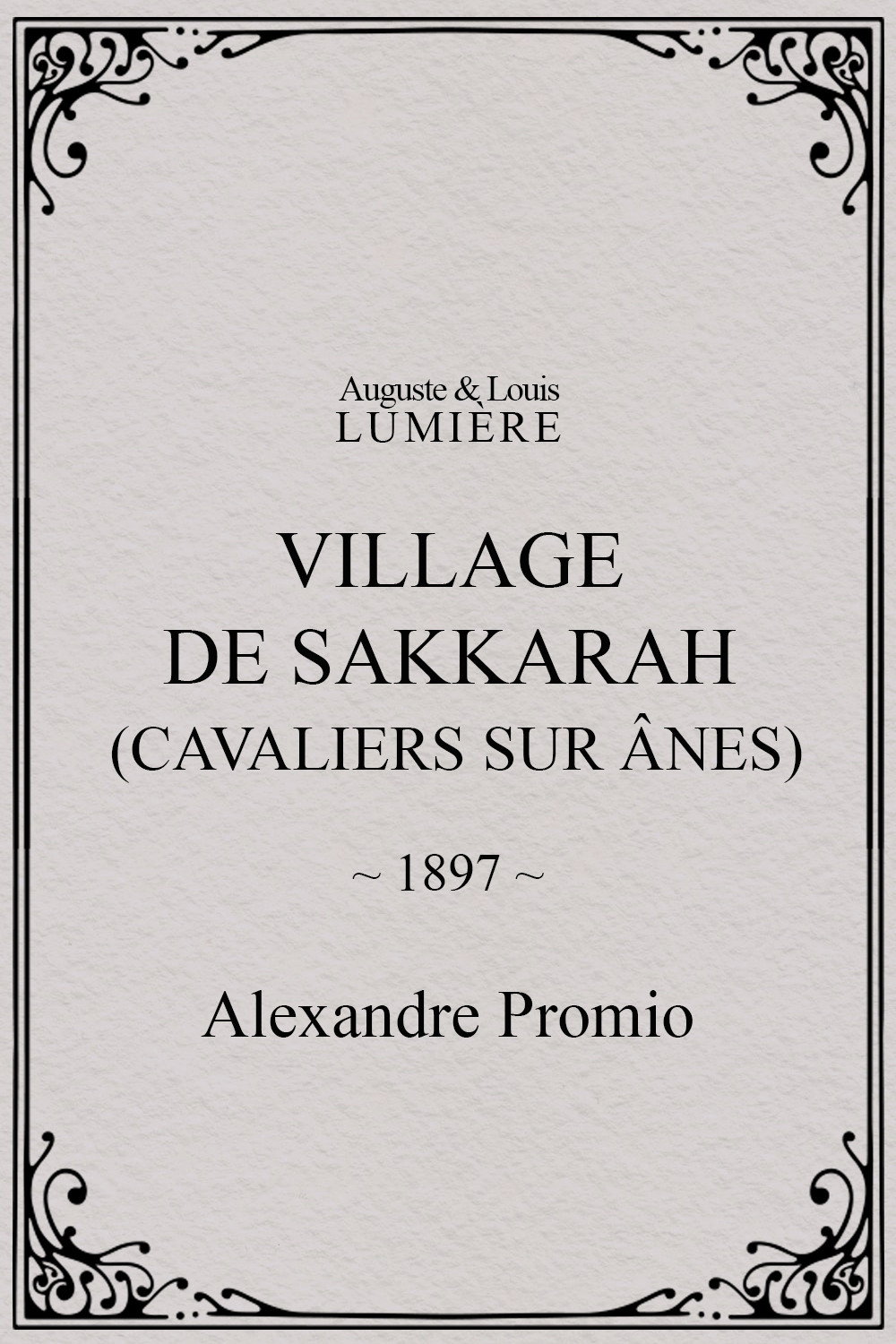 Village de Sakkarah (cavaliers sur ânes)