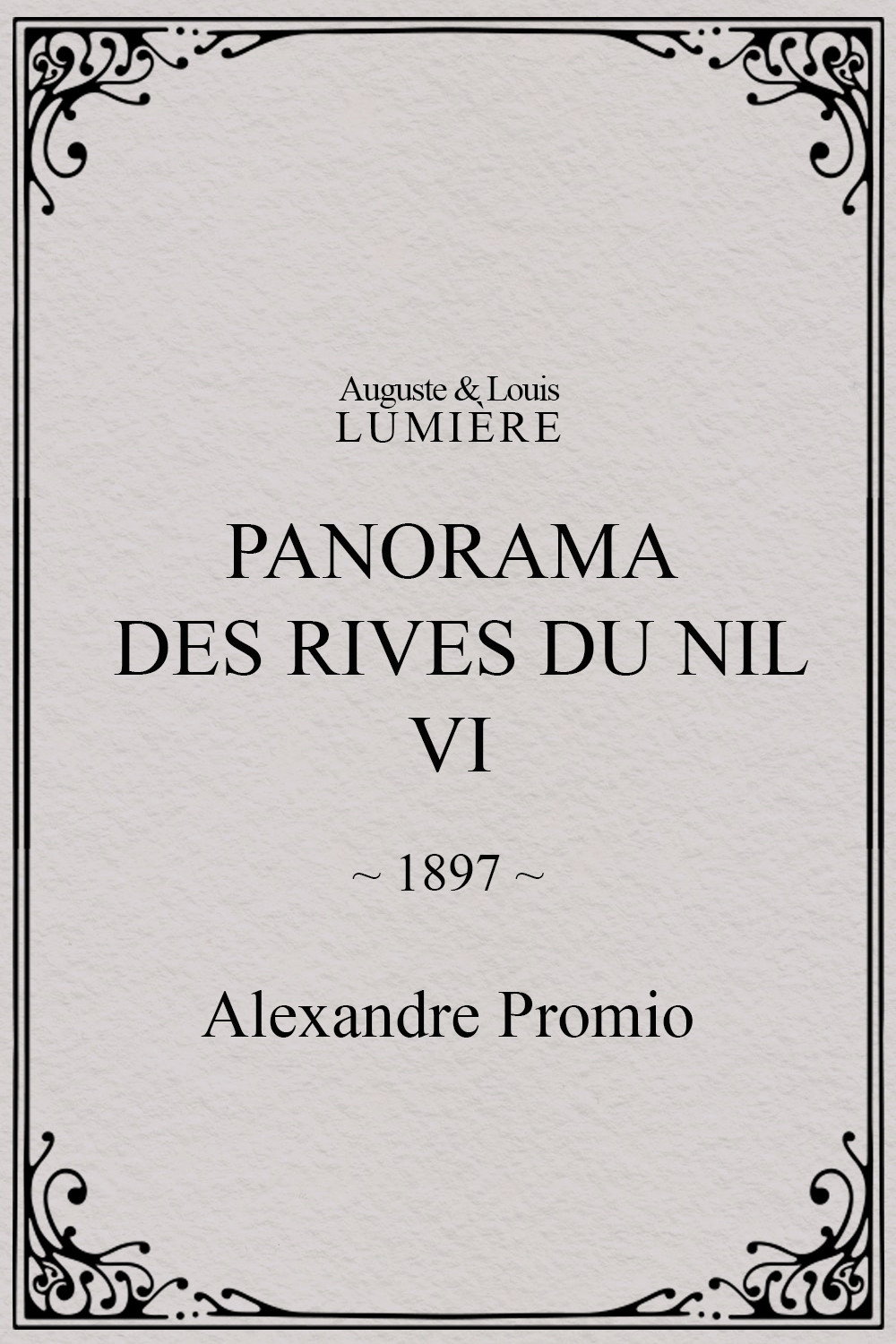 Panorama des rives du Nil, [VI]