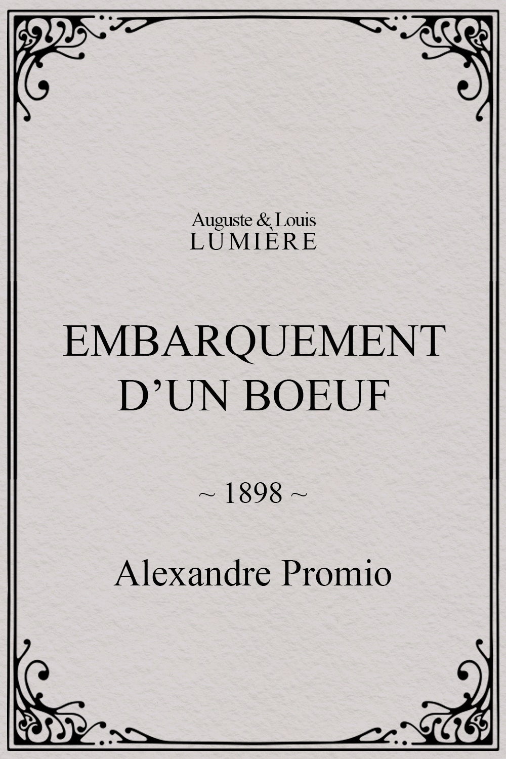 Embarquement d’un boeuf