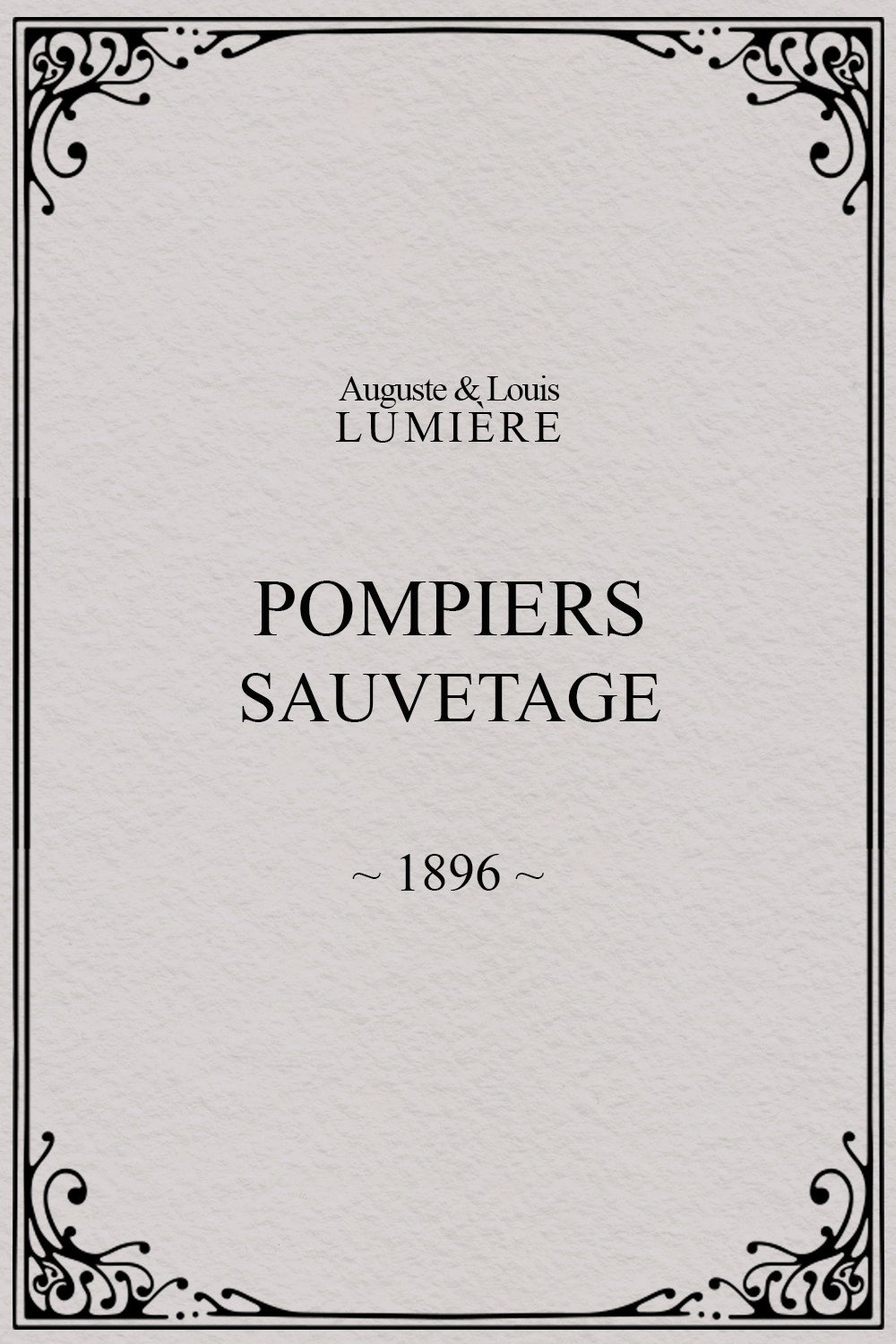 Pompiers : sauvetage