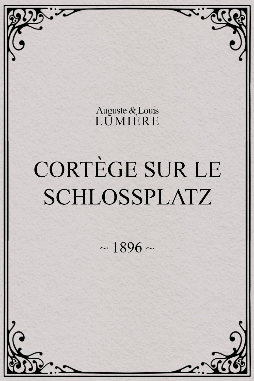Cortège sur le Schlossplatz