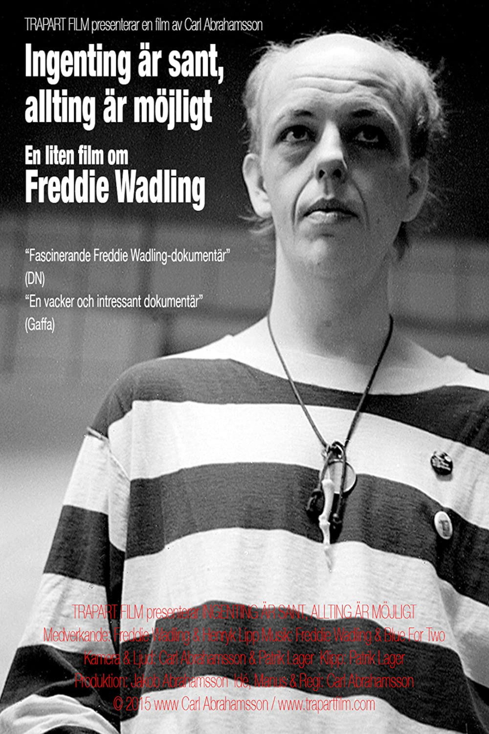 Ingenting är sant, allting är möjligt – en liten film om Freddie Wadling