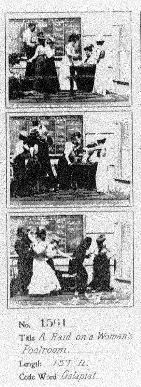 A Raid on a Woman's Poolroom