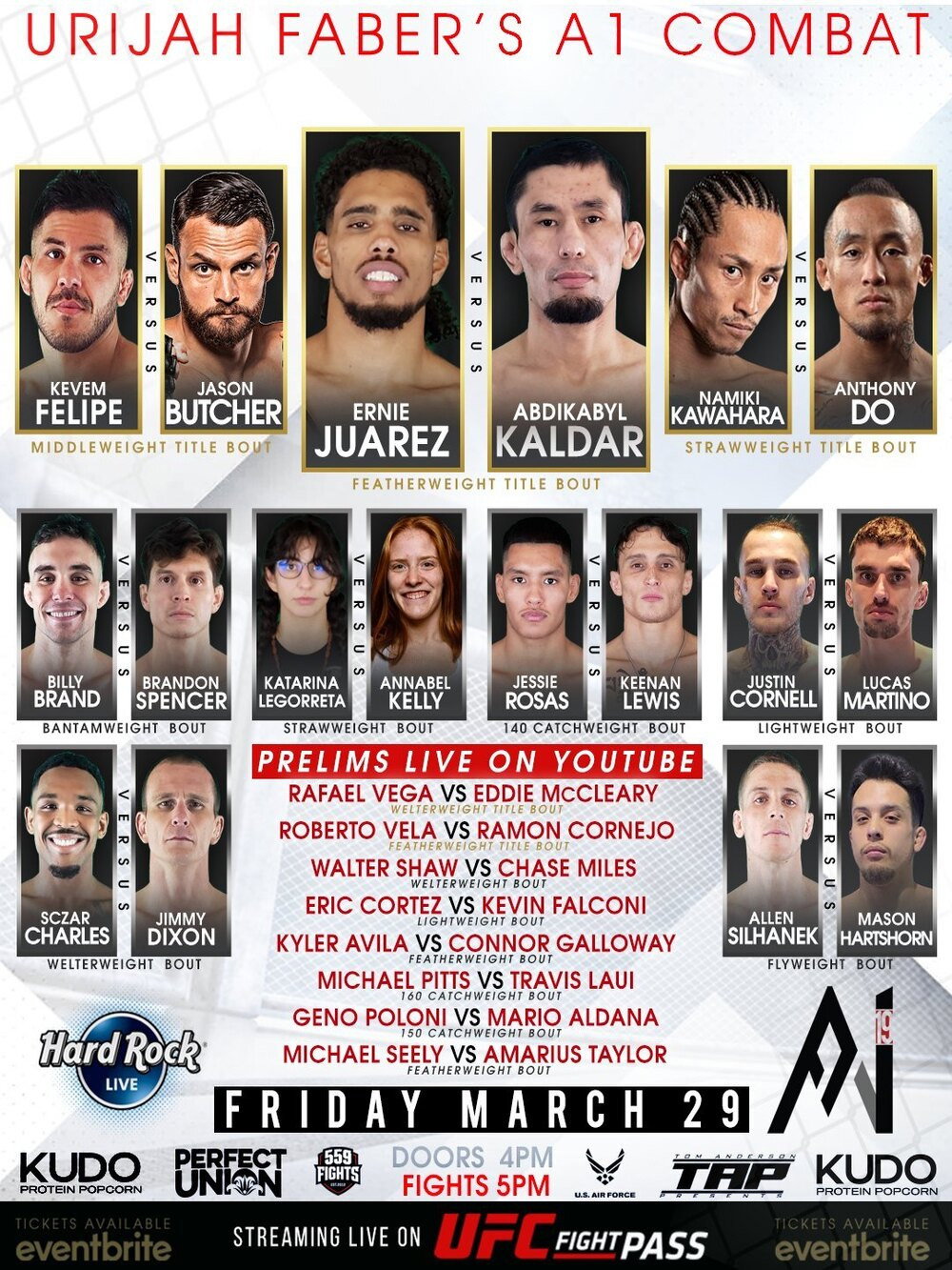 Urijah Faber's A1 Combat 19: Juarez vs. Kaldar