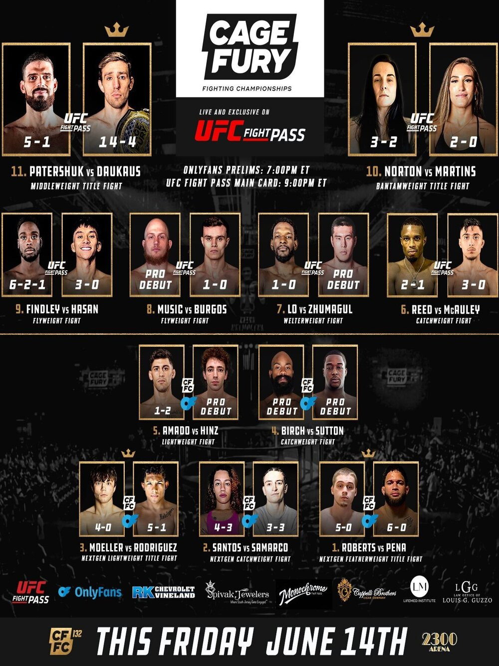 CFFC 132: Daukaus vs. Patershuk