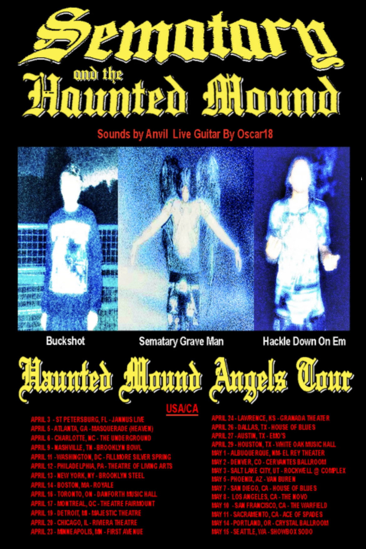 Haunted Mound Angels Tour Part 2 Europe