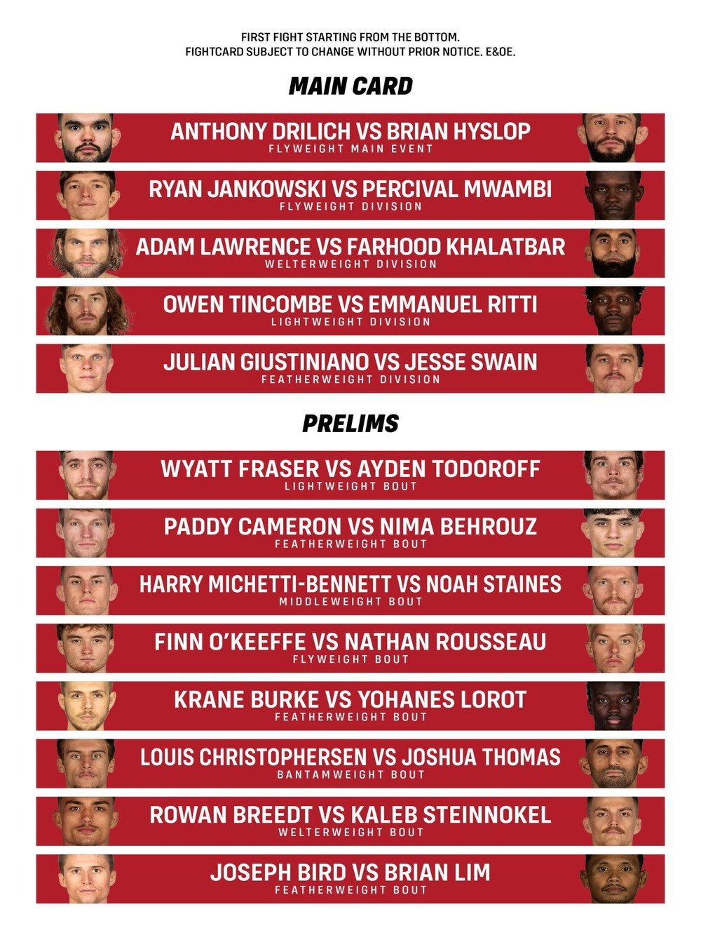 Eternal MMA 93: Perth