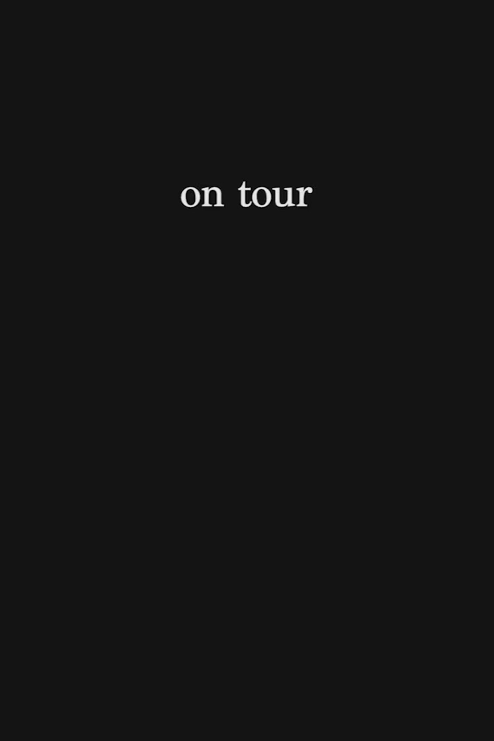 on tour