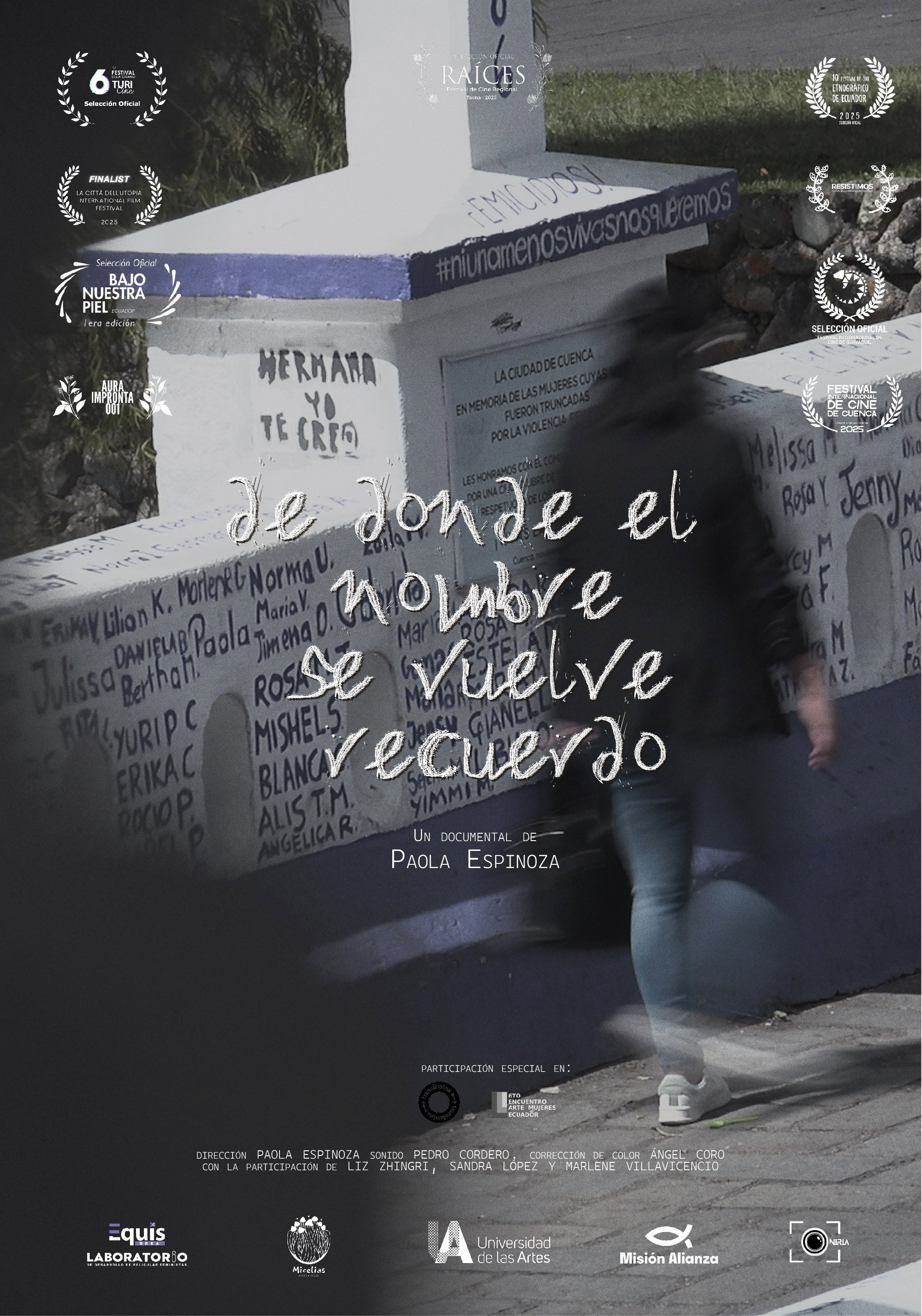 De donde el nombre se vuelve recuerdo
