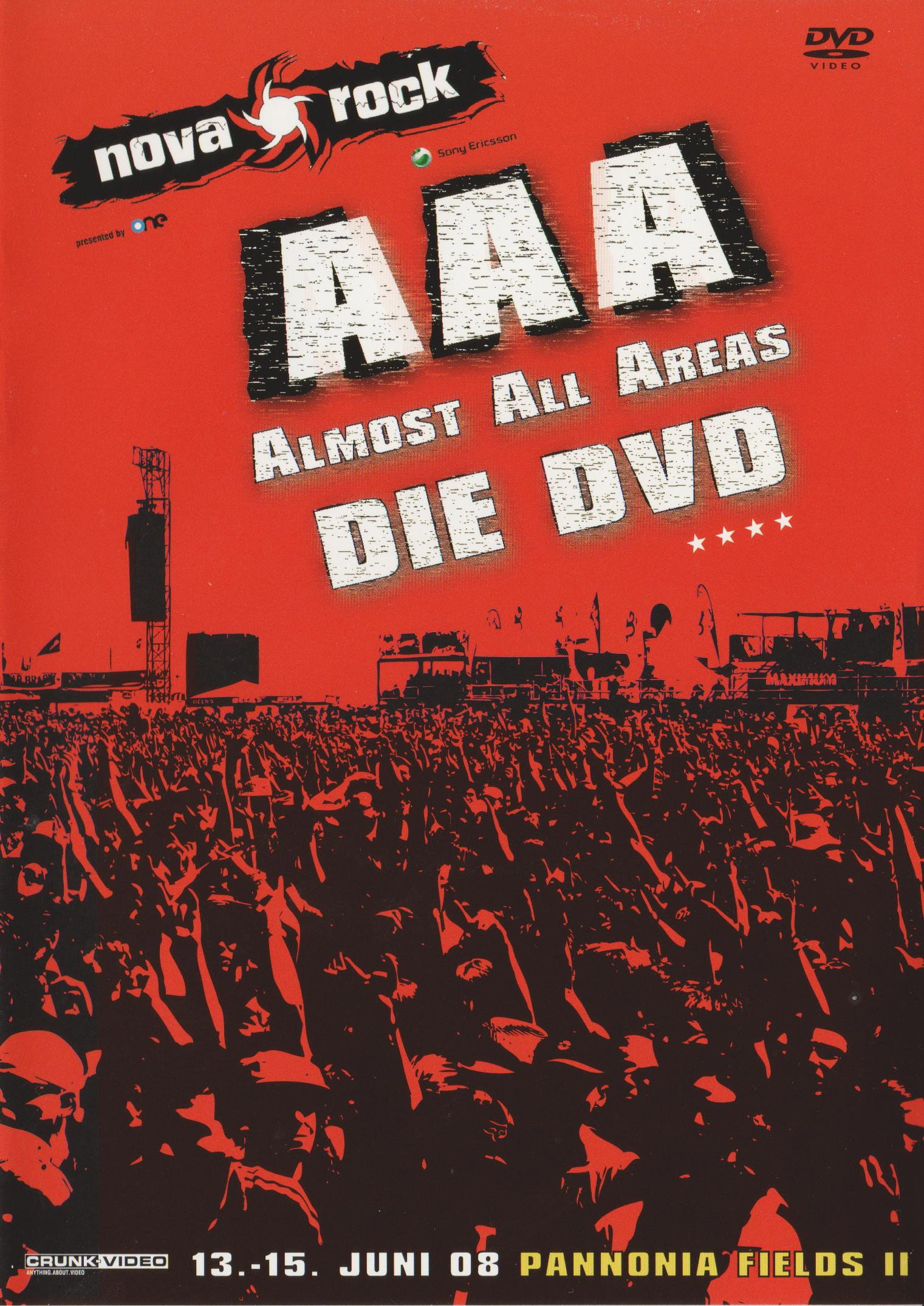 Nova Rock AAA - Almost All Areas - DIE DVD